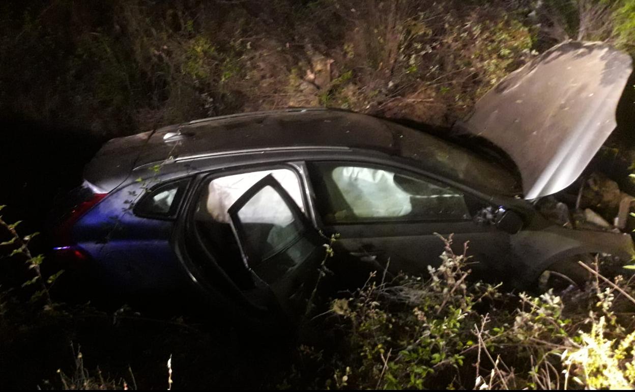 Estado en el que quedó el vehículo tras el accidente. 