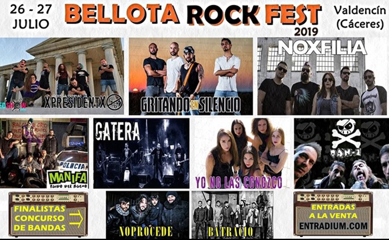 Bandas de Madrid y Sevilla abrirán la cuarta edición del Bellota Rock Fest este viernes