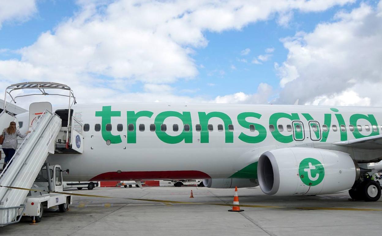 Avión de Transavia. 