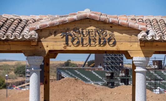 Obras del nuevo parque Puy du Fou en Toledo.