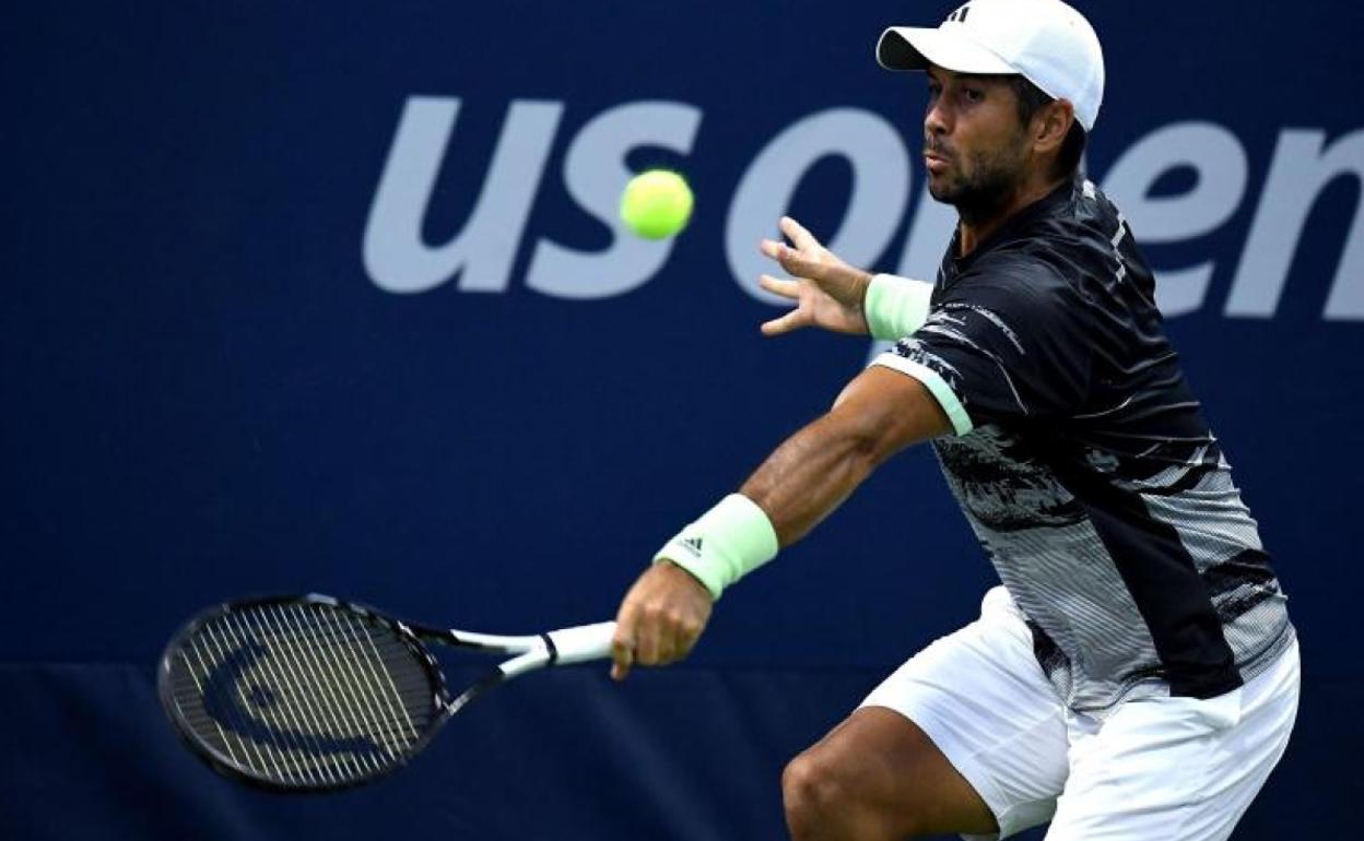 Fernando Verdasco en el encuentro ante Hyeon Chung.