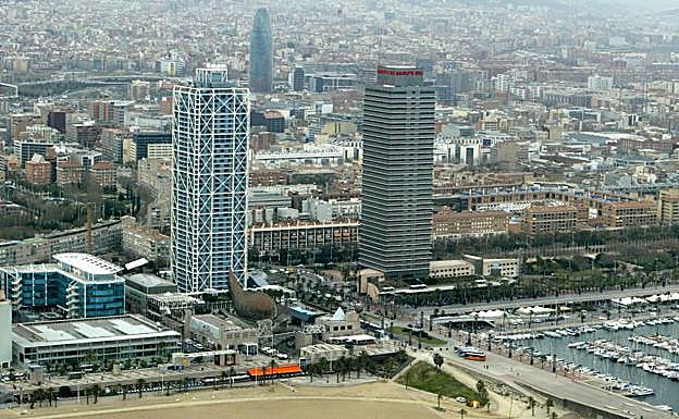 Vista del Parque Olímpico de Barcelona.