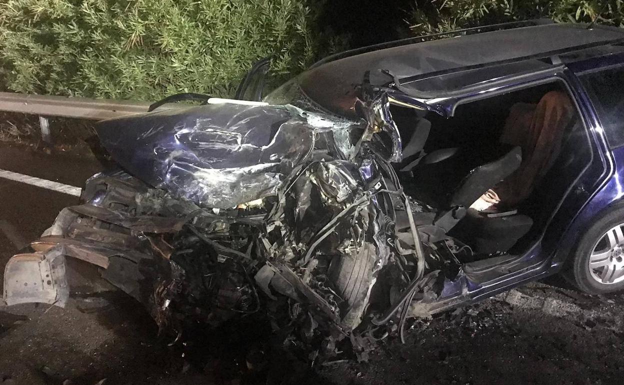 Vehículo que circuló en sentido contrario por la A-5.: HOY