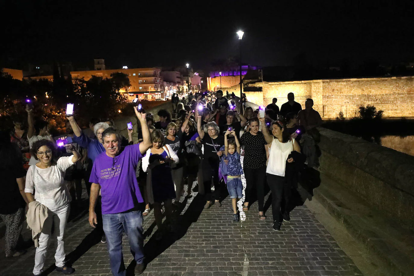 Manifestación celebrada en Mérida.