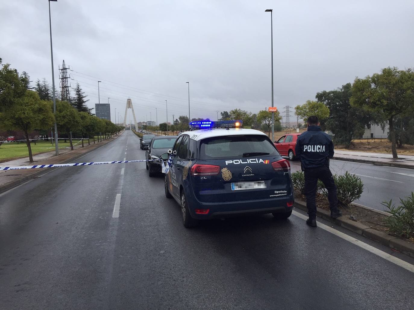 Fotos: Tiroteo en el Puente Real de Badajoz