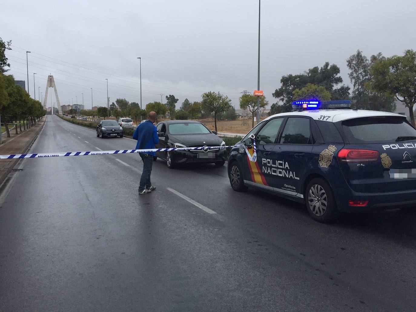 Fotos: Tiroteo en el Puente Real de Badajoz