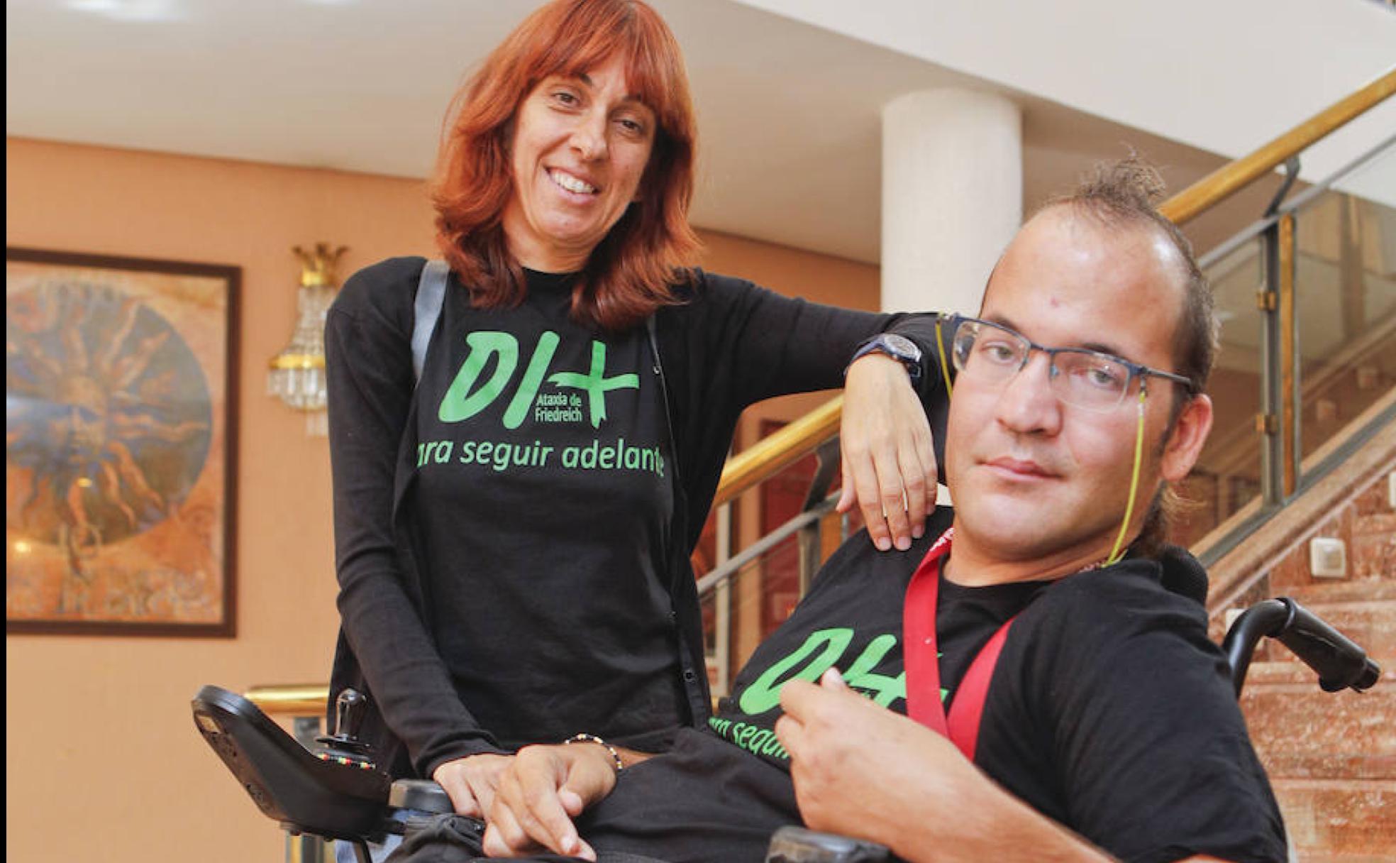 Alicia Jiménez junto a Dimas V. García tras la rueda de prensa celebrada en el Gran Teatro.::