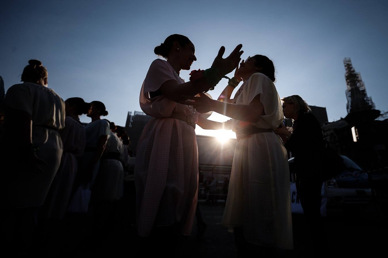 Fotos: &quot;Comando Evita&quot; celebra frente al congreso de Argentina el 72 aniversario del voto femenino