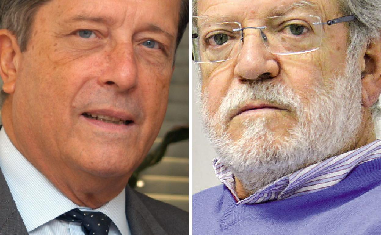 Federico Mayor Zaragoza y Juan Carlos Rodríguez Ibarra.:HOY