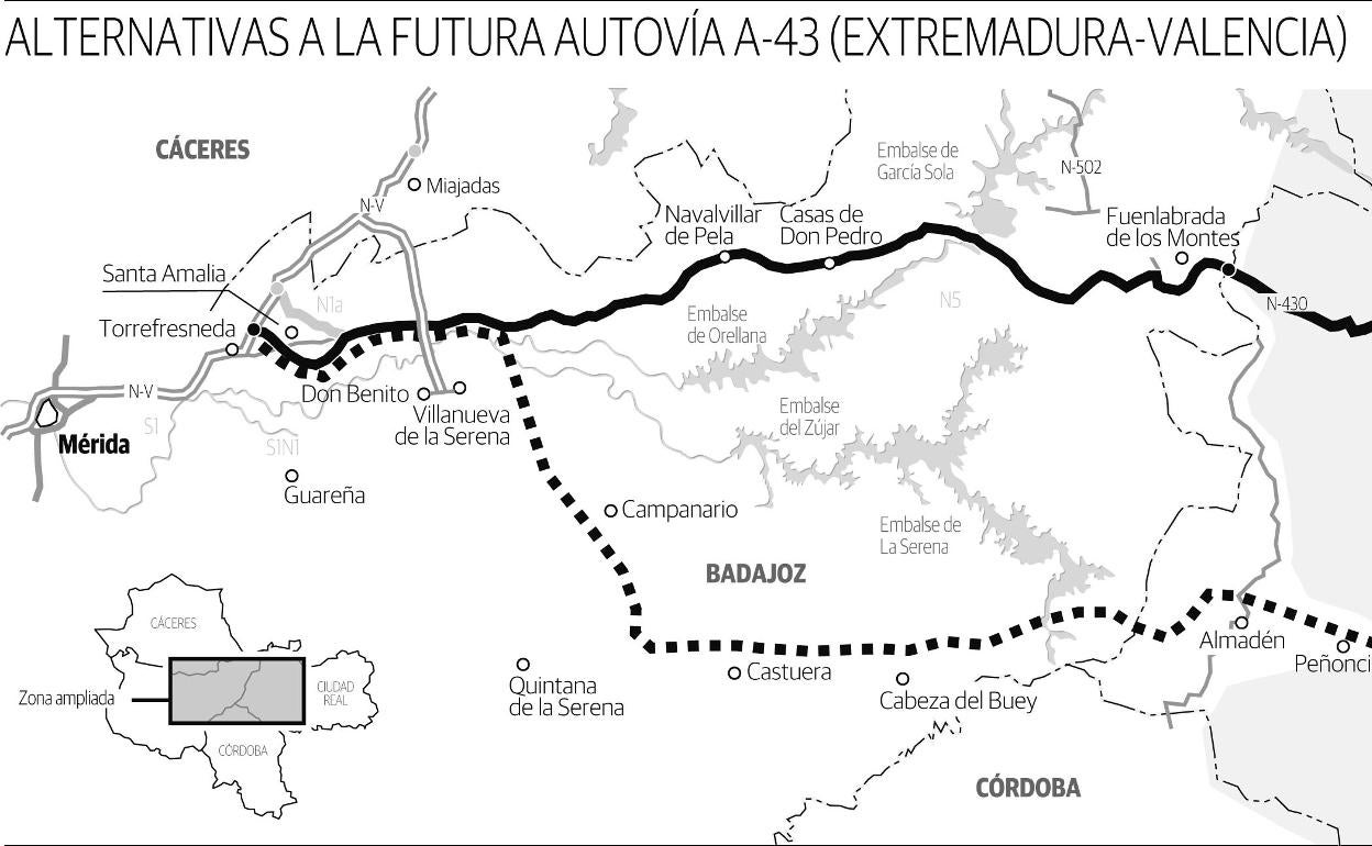 García-Seco reitera que la A-43 se hará en «consenso» entre Extremadura y Castilla-La Mancha