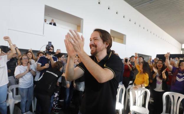 El secretario general de Unidas Podemos, Pablo Iglesias, este viernes en Palma.