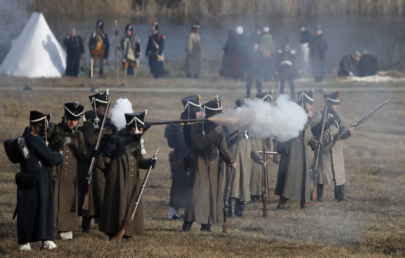 Fotos: Recreación de la Batalla de Berezina de 1812