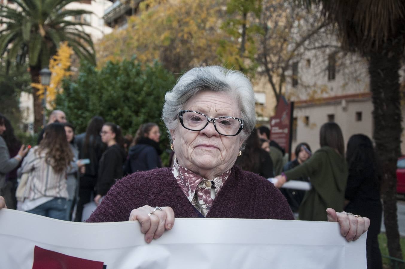 Manifestación contra la violencia de género en Badajoz