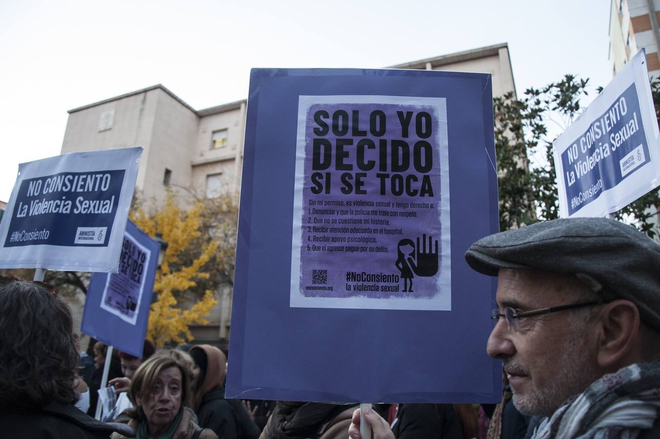 Manifestación contra la violencia de género en Badajoz
