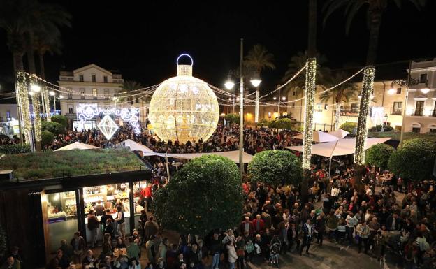 Imagen. Iluminación navideña en Mérida.