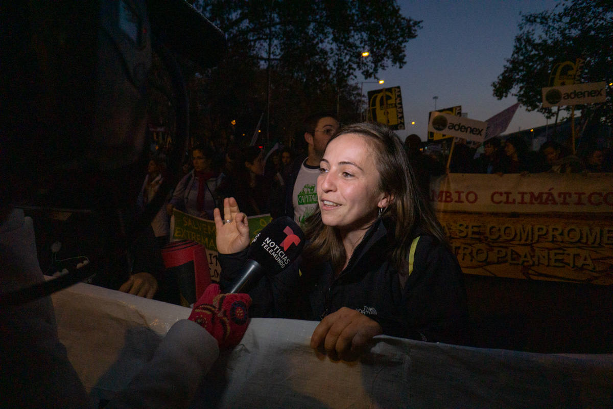 Fotos: Participantes extremeños en la marcha por el clima celebrada en Madrid