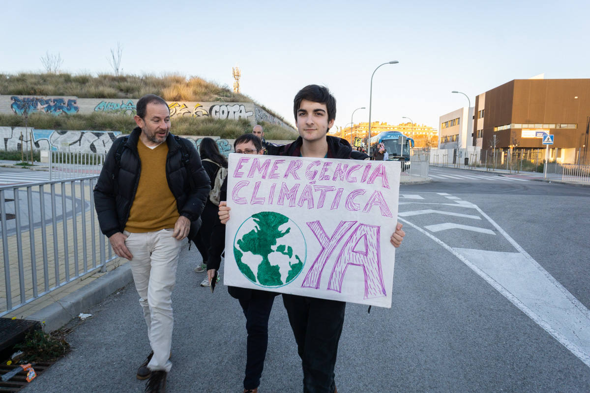 Fotos: Participantes extremeños en la marcha por el clima celebrada en Madrid