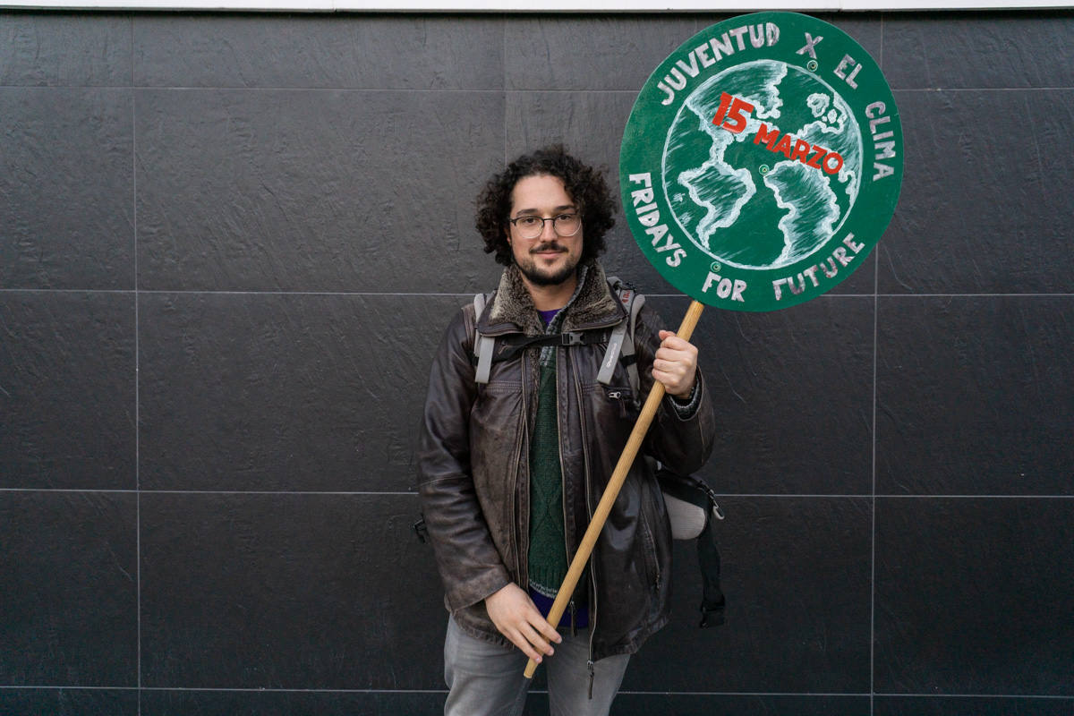 Fotos: Participantes extremeños en la marcha por el clima celebrada en Madrid