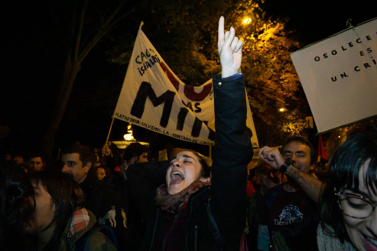 Fotos: Participantes extremeños en la marcha por el clima celebrada en Madrid
