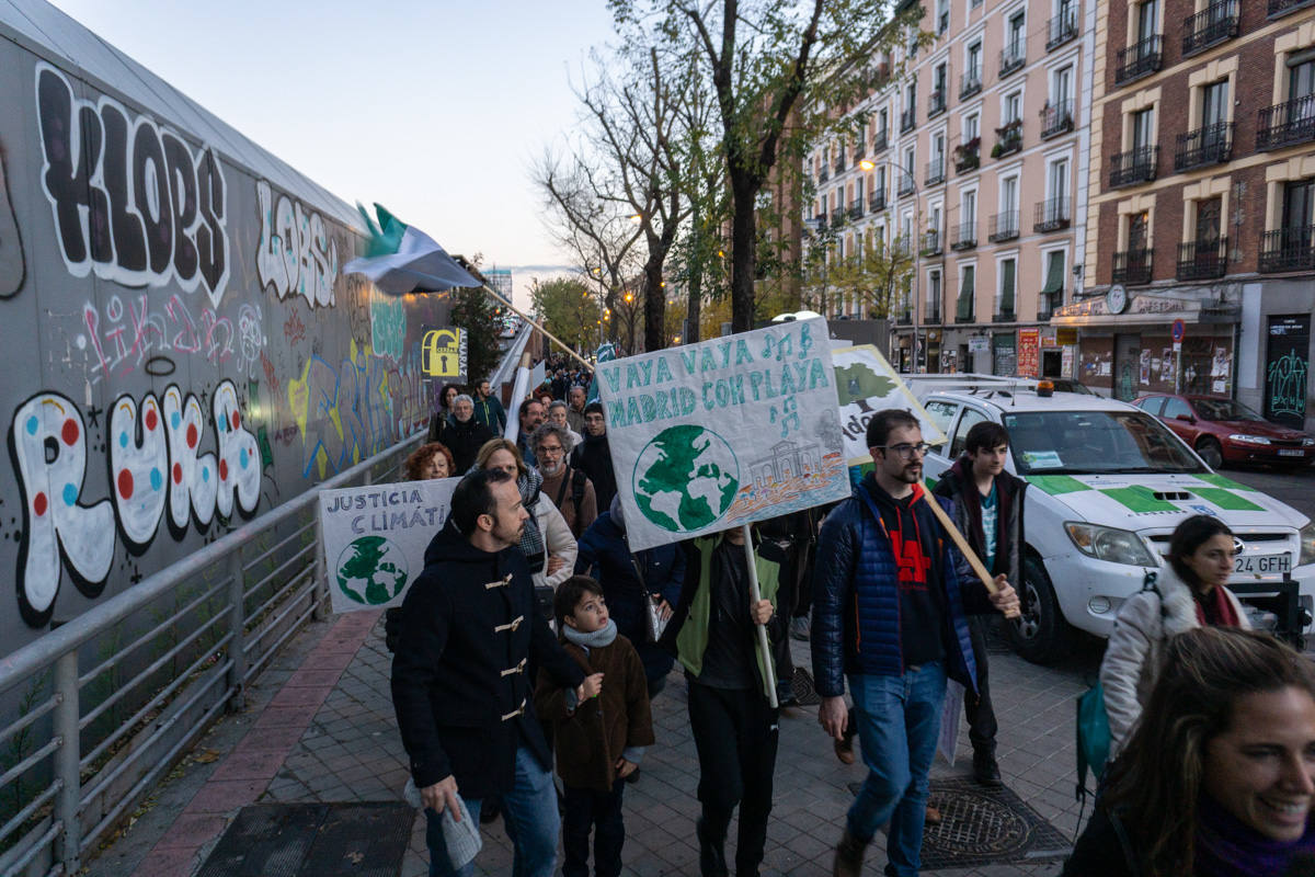 Fotos: Participantes extremeños en la marcha por el clima celebrada en Madrid