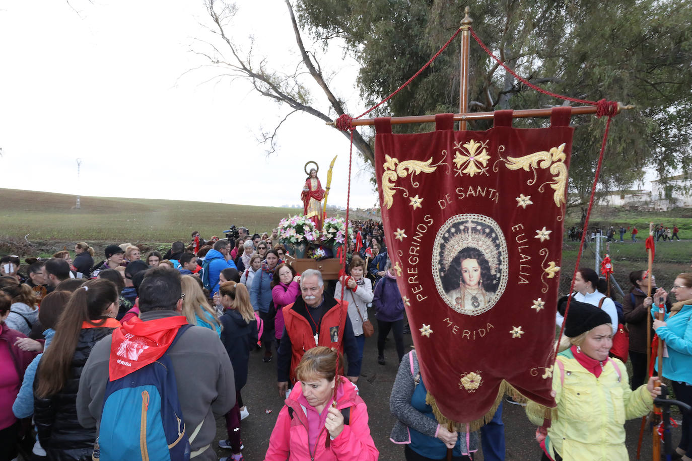 Procesión celebrada en la mañana de este lunes.