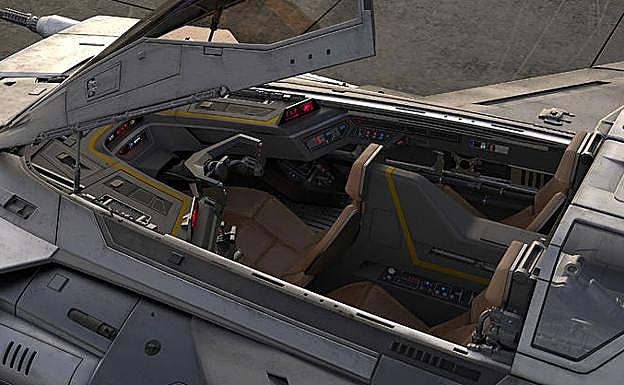 Interior de la aeronave.