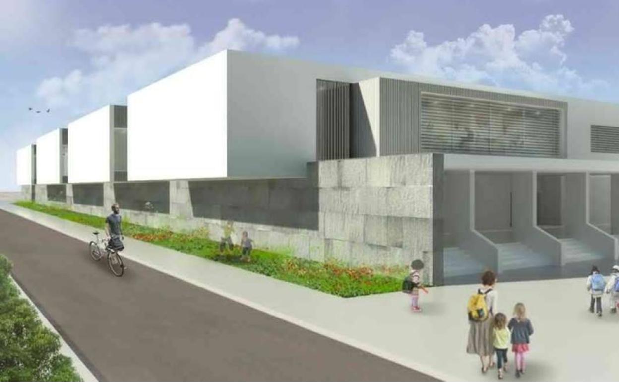 El diseño del nuevo colegio de Quintana de la Serena. :: / HOY