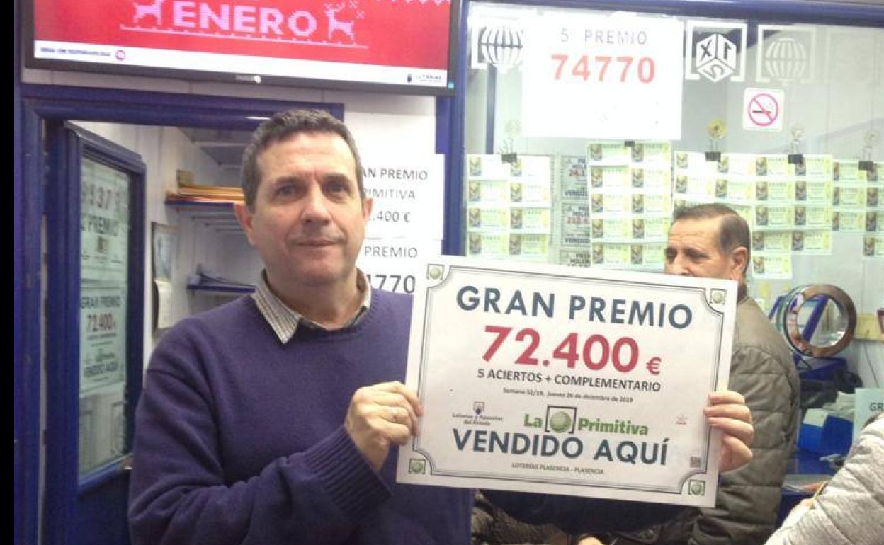 Un acertante de la Primitiva se lleva 72.400 euros en Plasencia