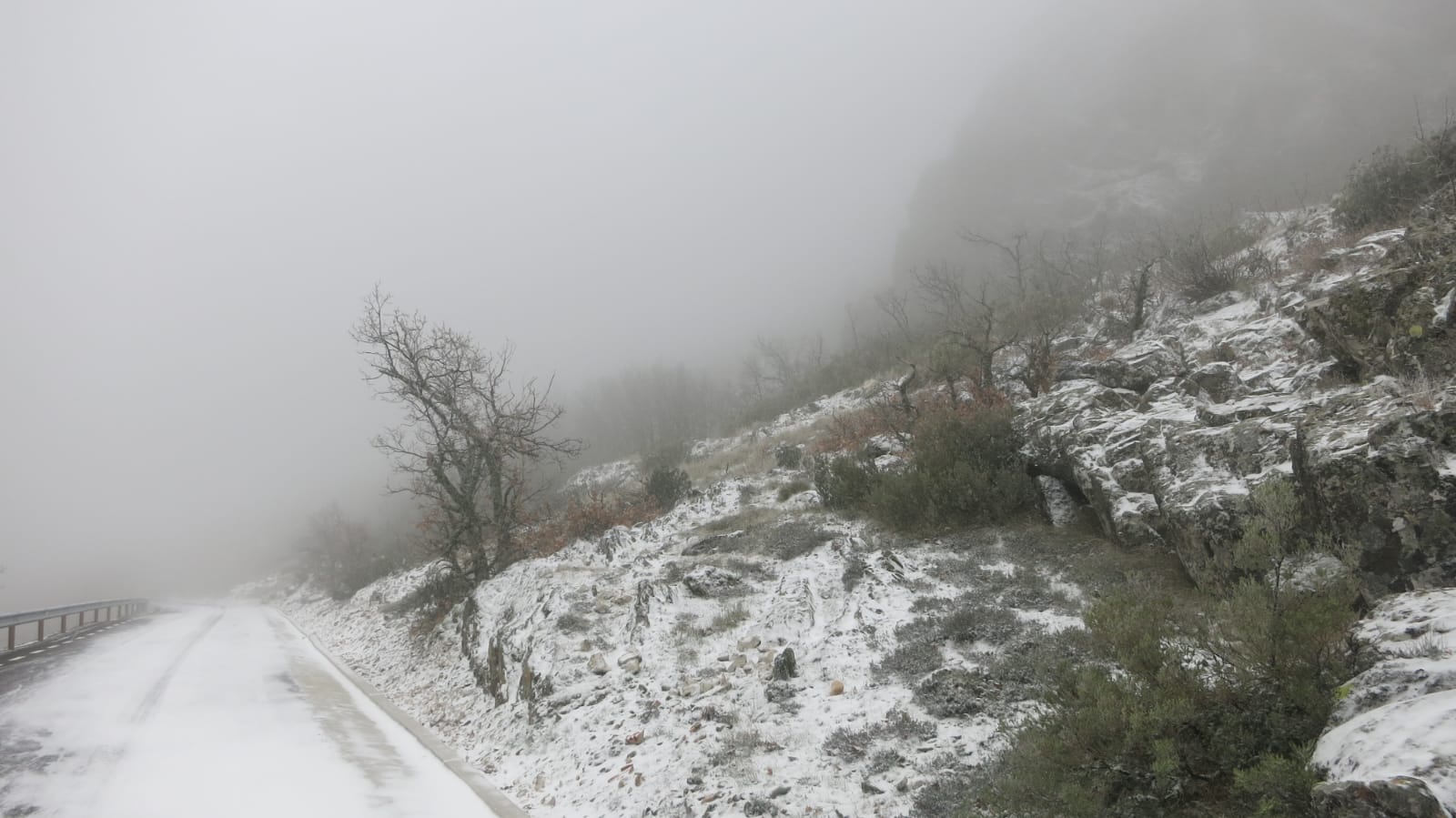 La borrasca Gloria ha dejado bonitas estampas en Las Villuercas