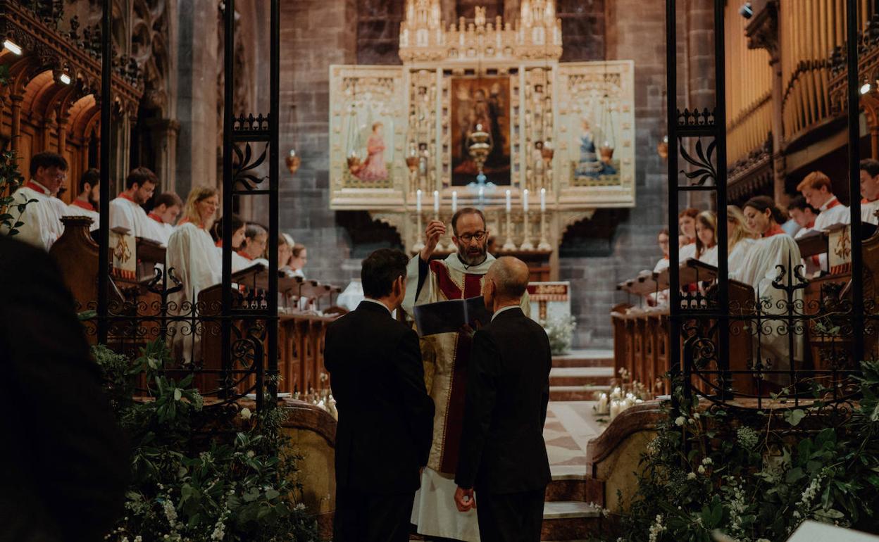 La boda por la Iglesia de Álvaro y Julio 