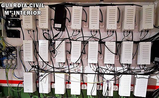 Enganches ilegales a la red eléctrica.: 