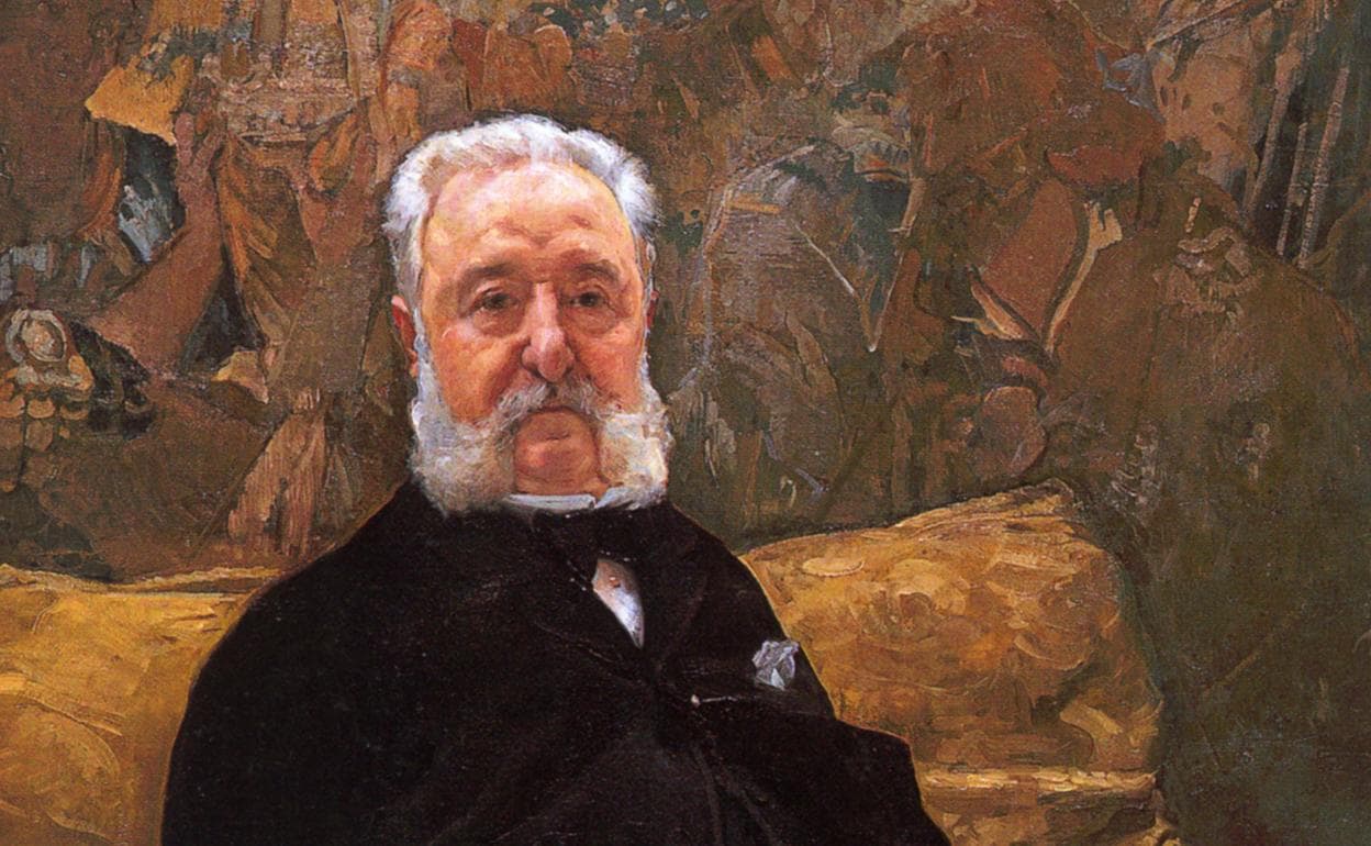 Retrato del poeta Ramón de Campoamor, obra de Emilio Sala Francés (1883-1885)