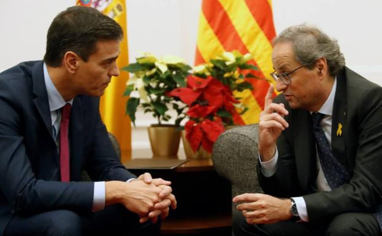 Imagen de archivo de Sánchez y Torra. 