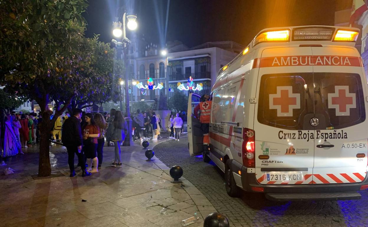 Más de 40 personas atendidas esta noche en el Carnaval de Badajoz