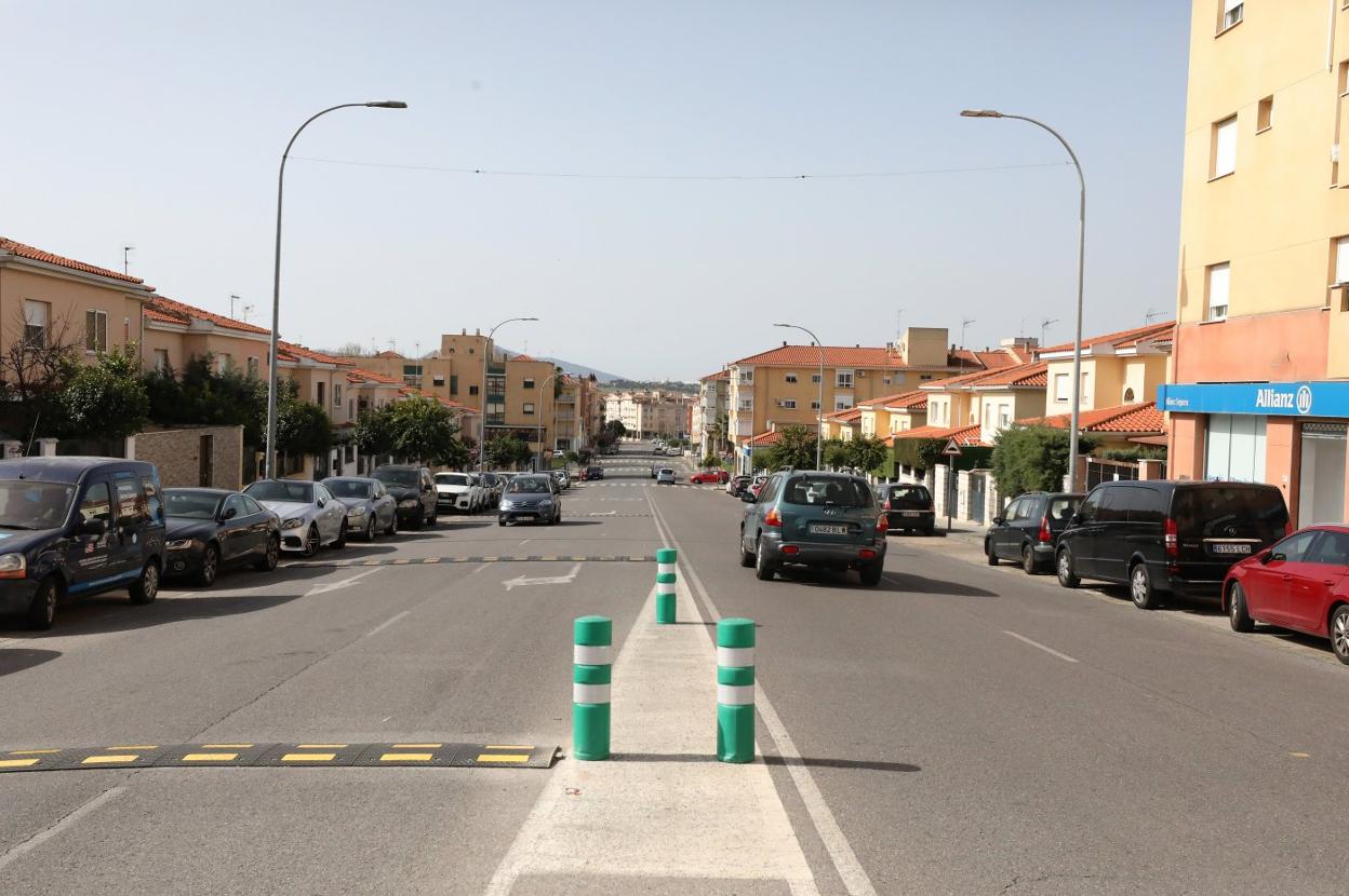 Avenida Lusitania de Mérida, una de las principales arterias de la ciudad. brígido