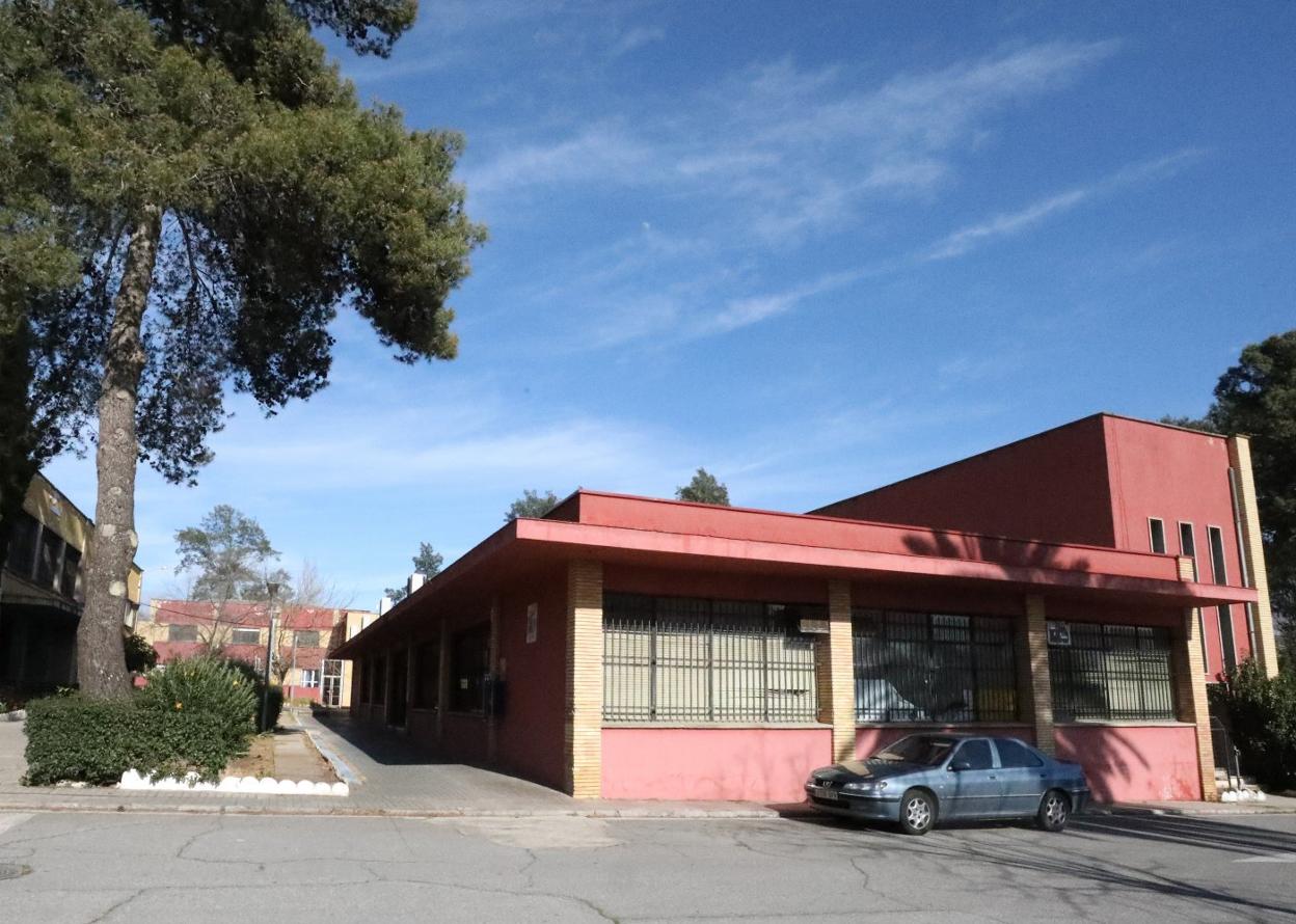 Edificio de la cafetería del centro sociosanitario. 