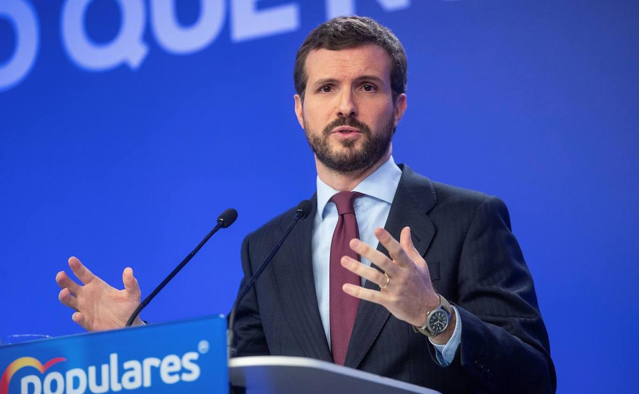 Pablo Casado, presidente del PP 