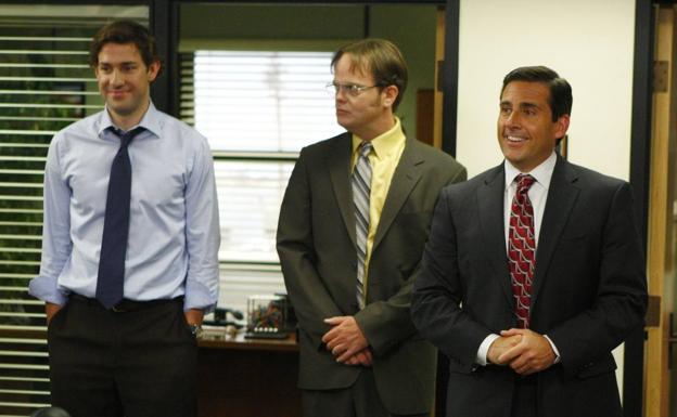 John Krasinski, Rainn Wilson y Steve Carell.