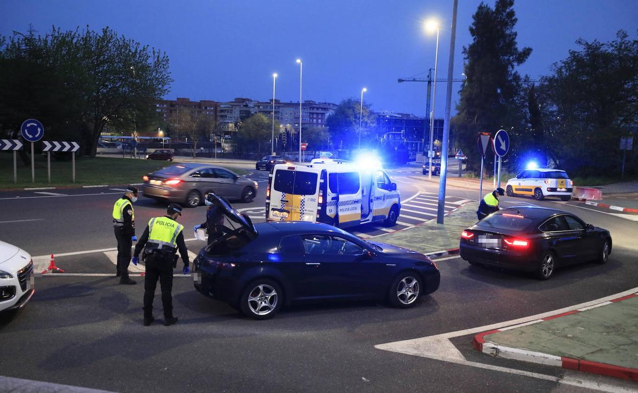 Imagen de un control policial. 