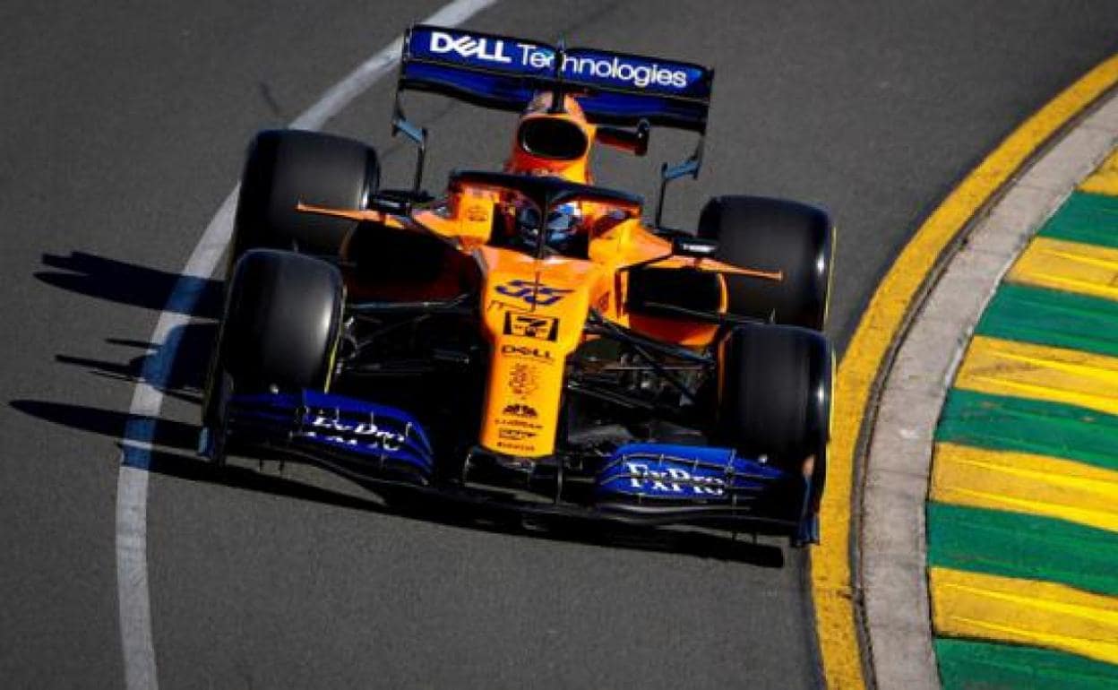 Carlos Sainz en su McLaren.