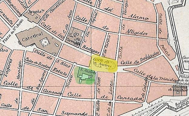 Plano de ubicación de la plaza de 1873.