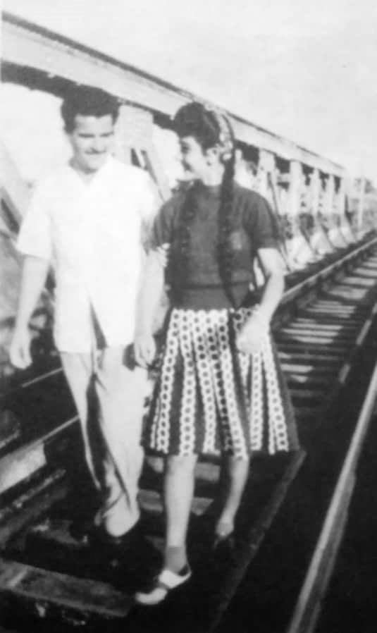 Con su mujer Emilia, con la que vivió desde los 22 años. Ella se murió en 2016