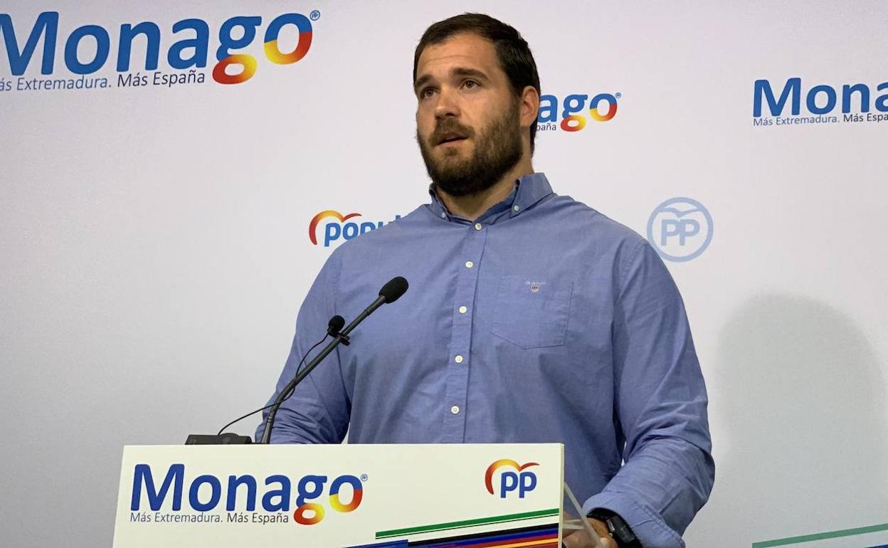 Javier Cienfuegos, portavoz de Empleo del Grupo Popular en la Asamblea.