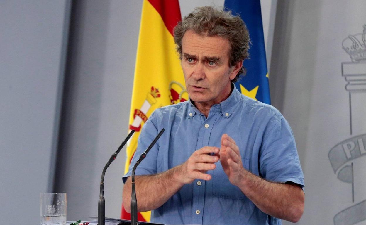 Fernando Simón en rueda de prensa. 