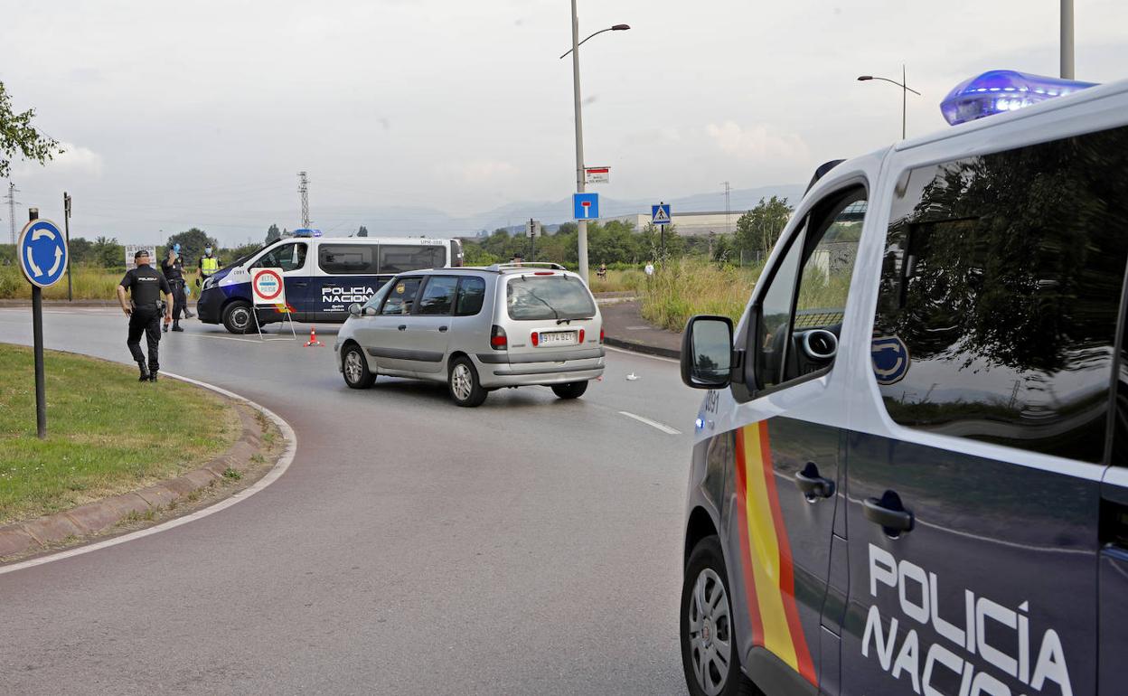 Imagen de un control de la Policía Nacional.
