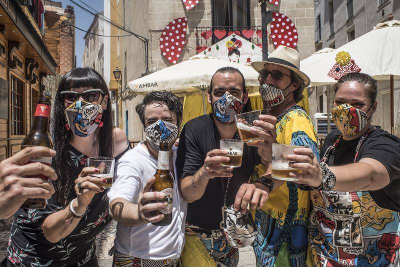 Ambiente en las calles de Badajoz. 