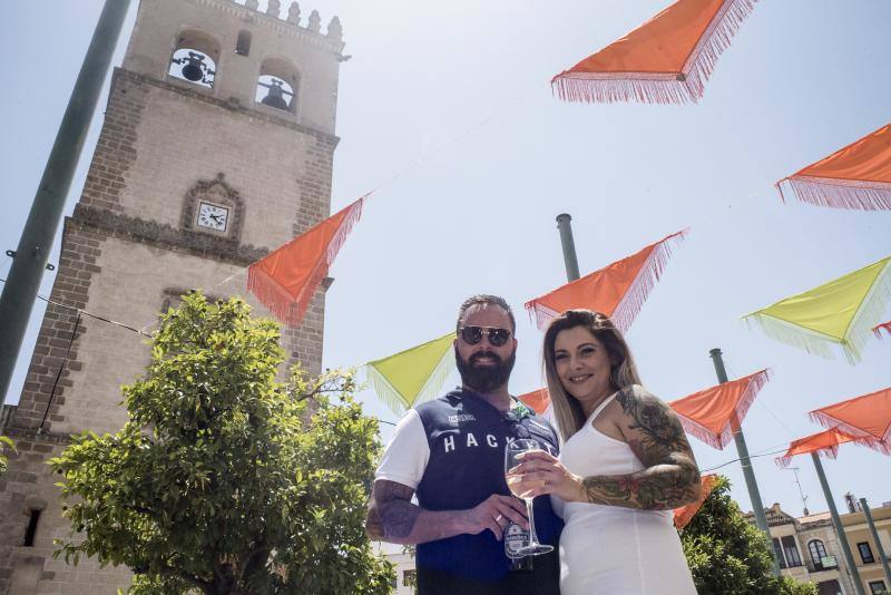Ambiente en las calles de Badajoz. 