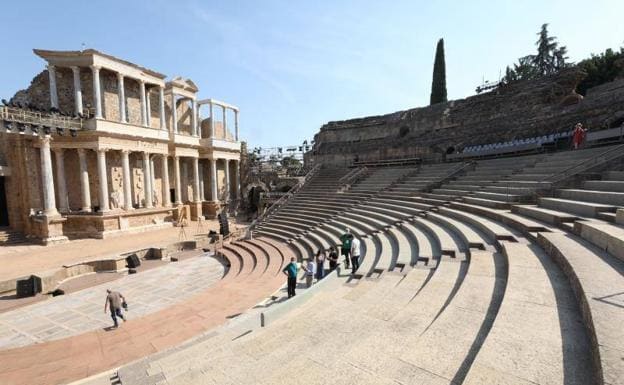 Graderío del Teatro Romano de Mérida. 