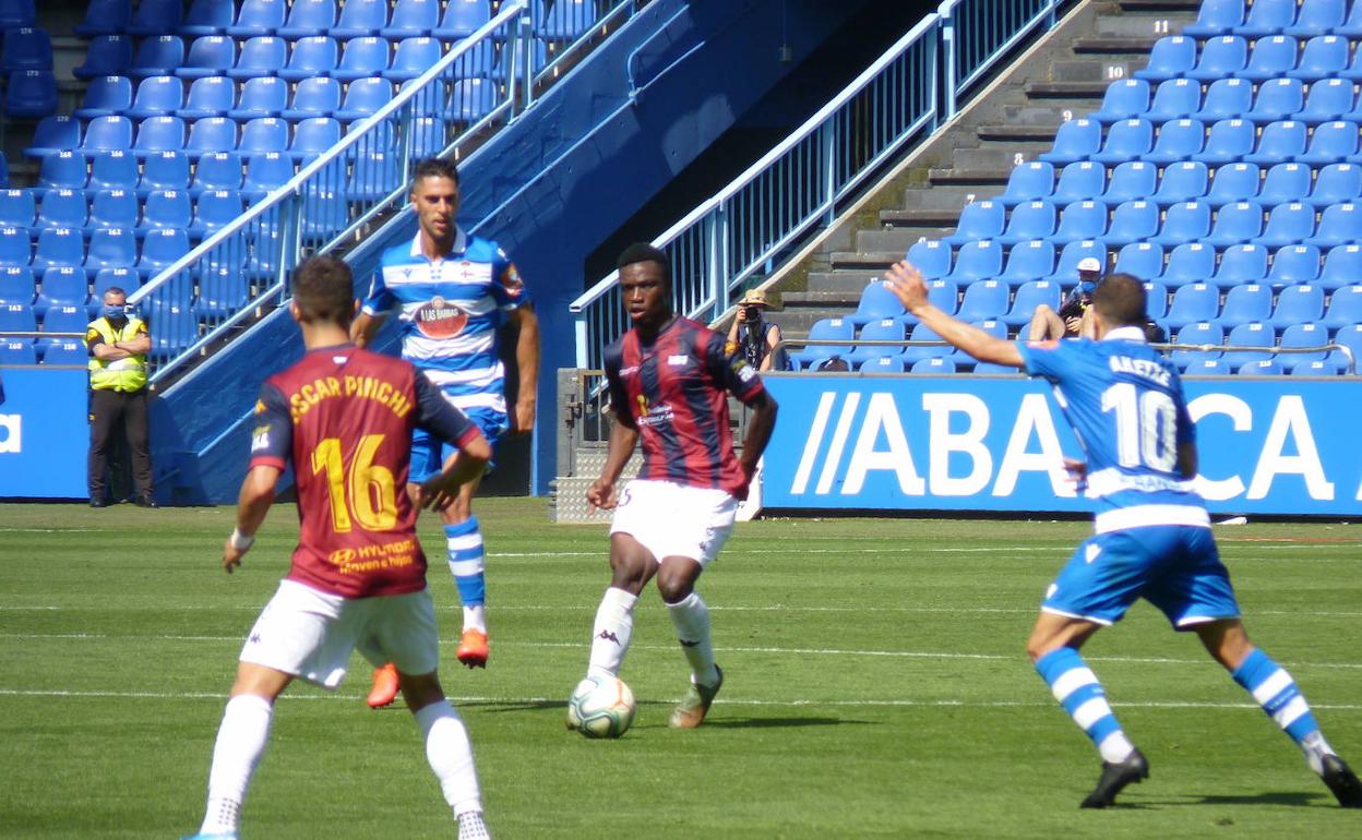 Partido del Extremadura frente al Deportivo. 