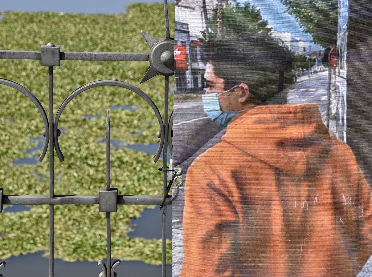 Mal estado de la exposición de PHotoEspaña en el Puente de Palmas